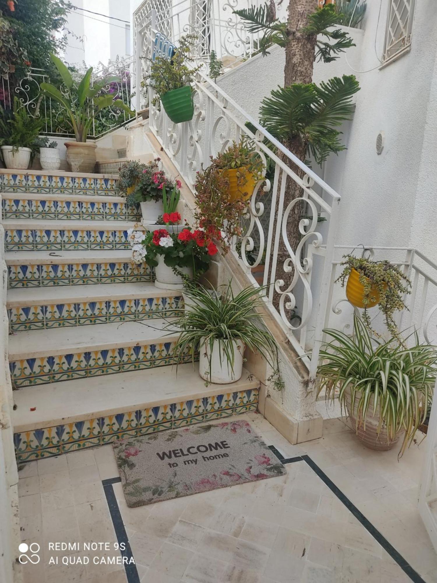 Etage De Villa Avec Jardin, Pres De L'Aireport Et Parking Prive Ariana Exteriör bild