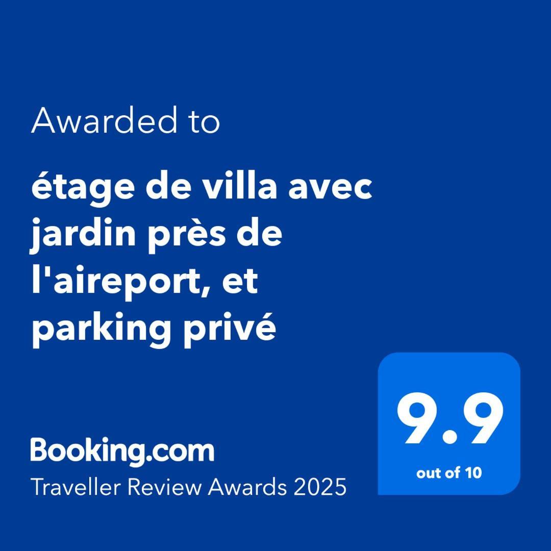 Etage De Villa Avec Jardin, Pres De L'Aireport Et Parking Prive Ariana Exteriör bild